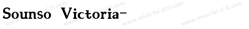 Sounso Victoria字体转换